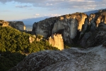 Meteora - Monastýr Roussanou při západu slunce