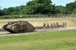 Mark IV a pěchota na Tankfestu v Bovingtonu