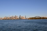 Pohled z trajektu na centrum Sydney
