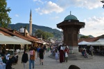 Starý bazar Baščaršija v Sarajevu