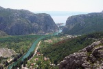 Výhled na řeku Cetinu a město Omiš