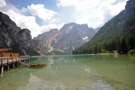 Lago di Braies - pohled na jezero