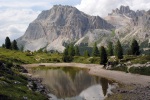 Lago di Limides - Pohled na Lagazuoi
