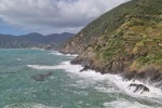 Pobřezi a Monterosso al Mare z vesnice Vernazza