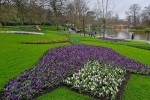 Květinové úpravy v botanické zahradě Keukenhof
