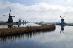 Skanzen větrných mlýnů v Kinderdijk