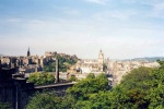 Pohled na Edinburgh z Calton Hillu