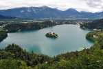 Pohled na Bledské jezero z Malé Osojnice