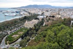 Málaga - pohled na město z vyhlídky Gibralfaro