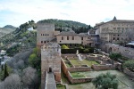 Granada - Alhambra z věže de la Vela