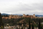 Granada - Alhambra z vyhlídky San Nicolás